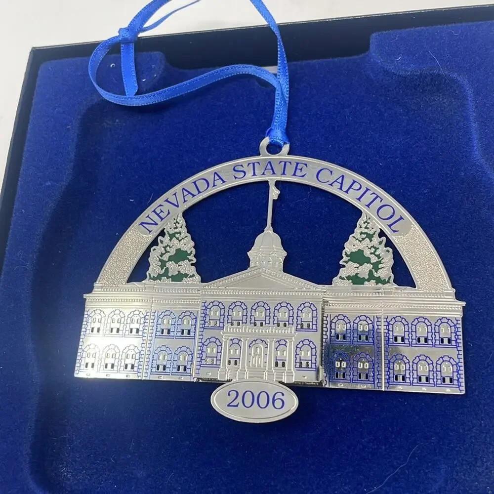 Bundle of 8 Carson City, Nevada yearly ornaments